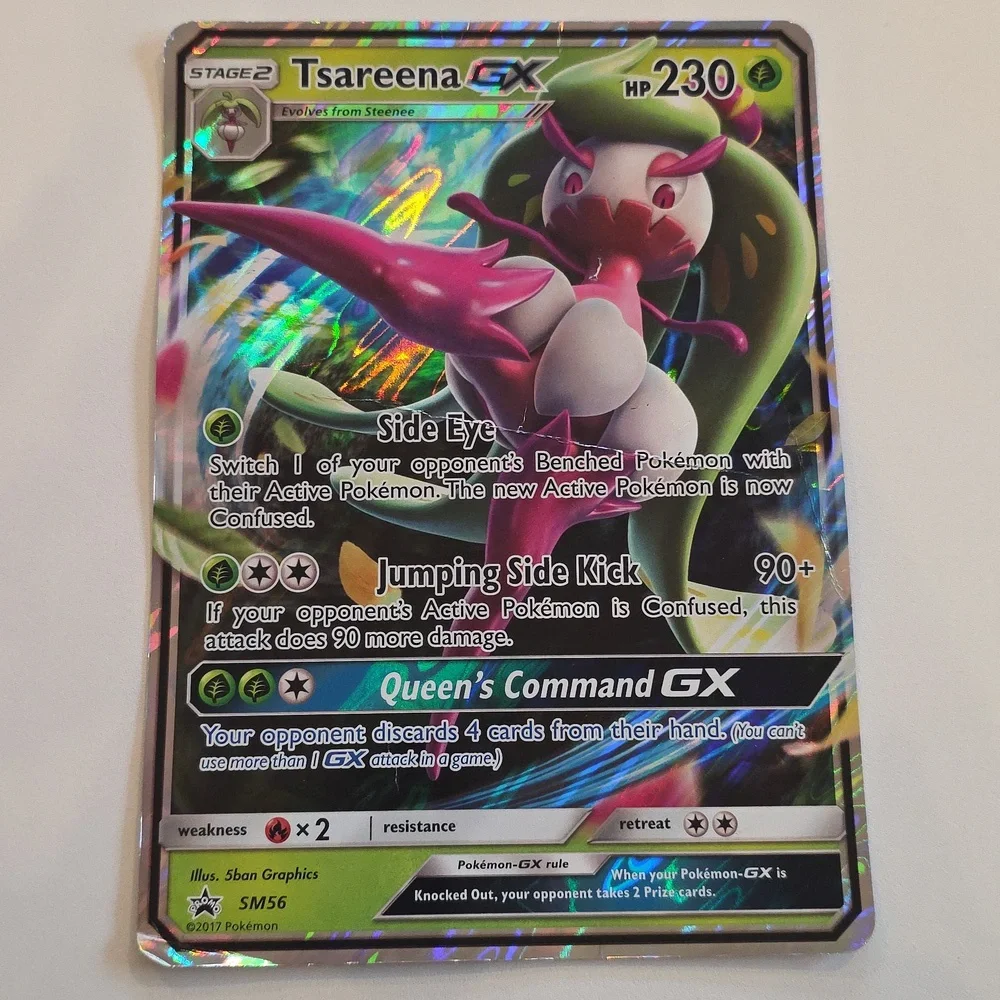 Pokemon Oversized Tsareena GX Trading Card